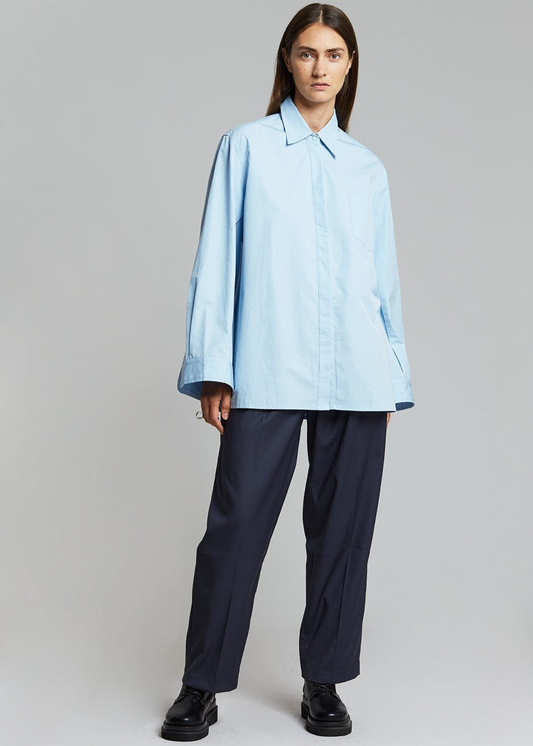 Mayim Oversized Shirt - Sky Shirt Paper Moon