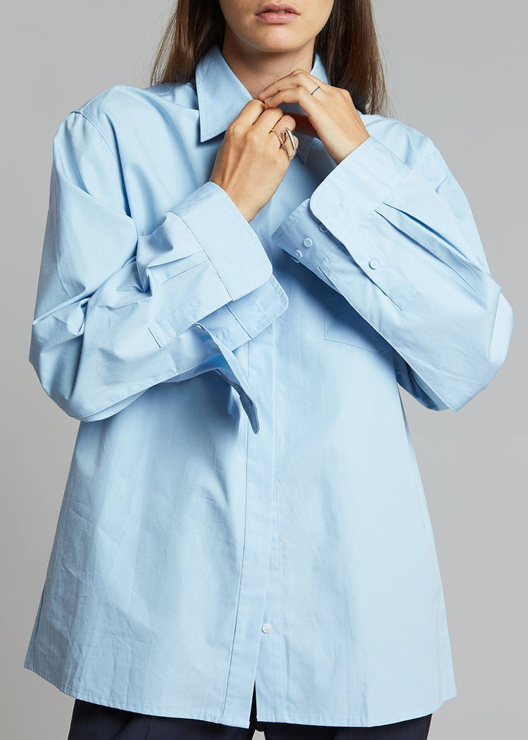 Mayim Oversized Shirt - Sky Shirt Paper Moon