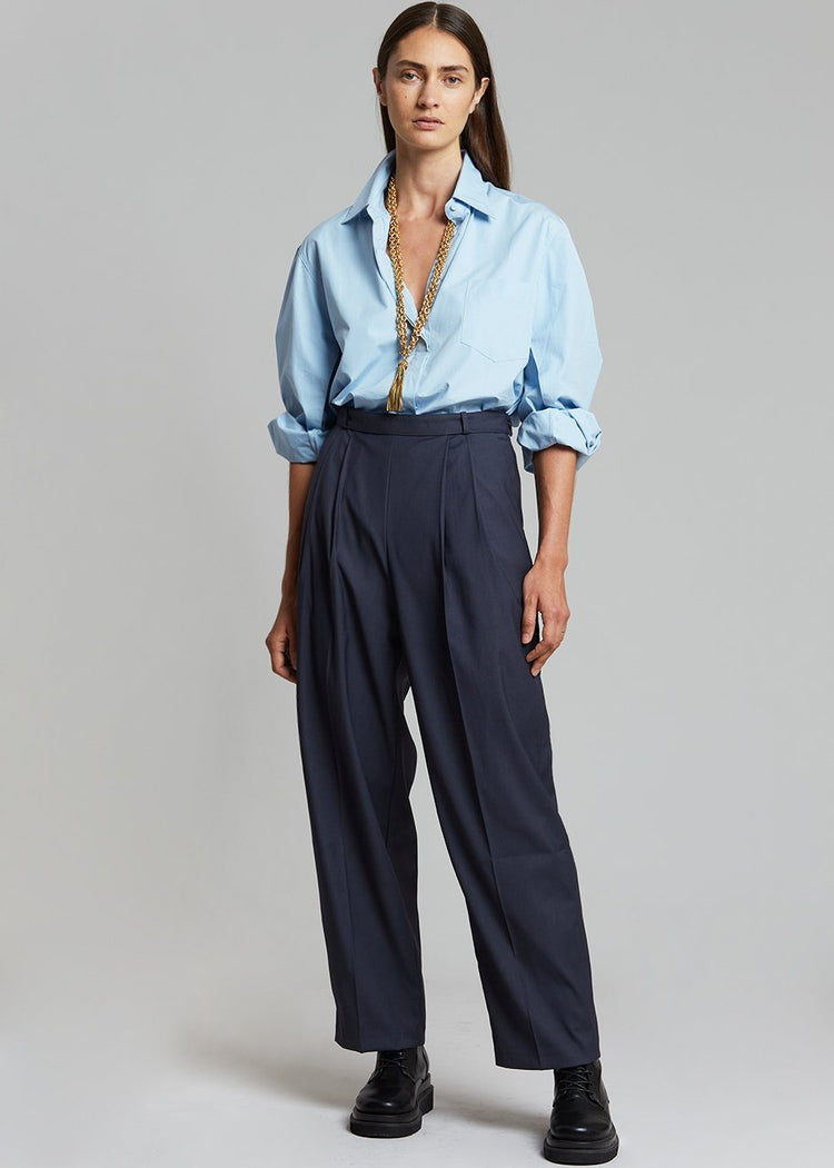 Mayim Oversized Shirt - Sky Shirt Paper Moon