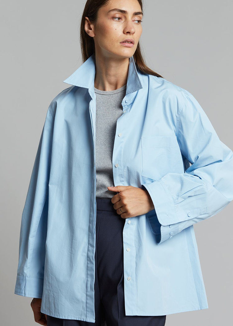 Mayim Oversized Shirt - Sky Shirt Paper Moon