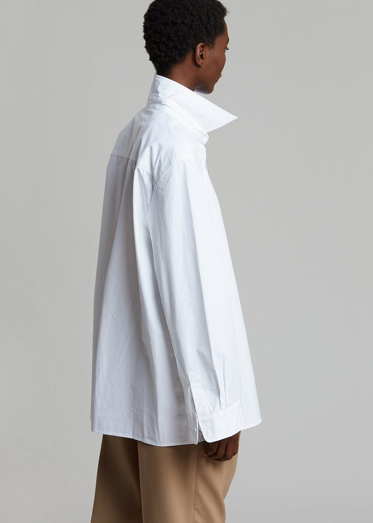 Mayim Oversized Shirt - White Shirt Paper Moon