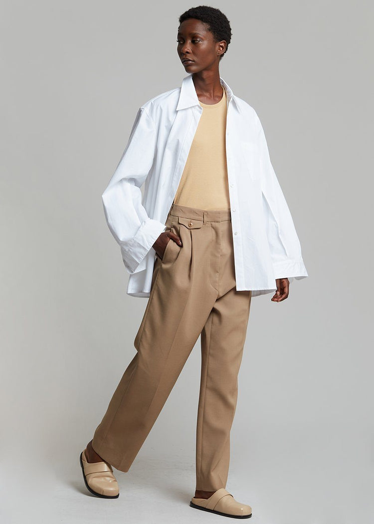 Mayim Oversized Shirt - White Shirt Paper Moon