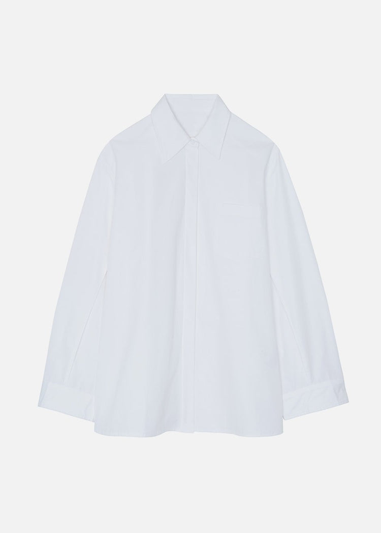 Mayim Oversized Shirt - White Shirt Paper Moon