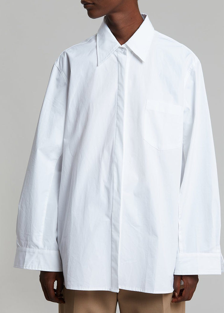 Mayim Oversized Shirt - White Shirt Paper Moon