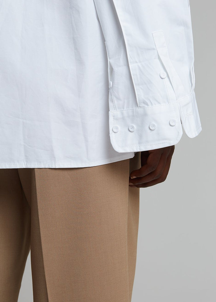 Mayim Oversized Shirt - White Shirt Paper Moon
