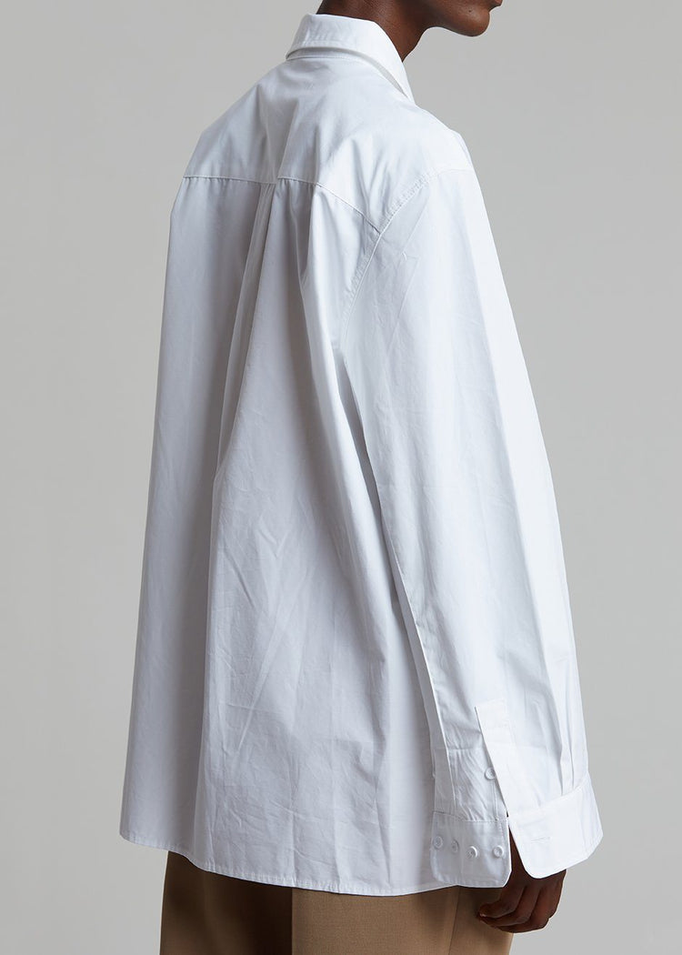 Mayim Oversized Shirt - White Shirt Paper Moon