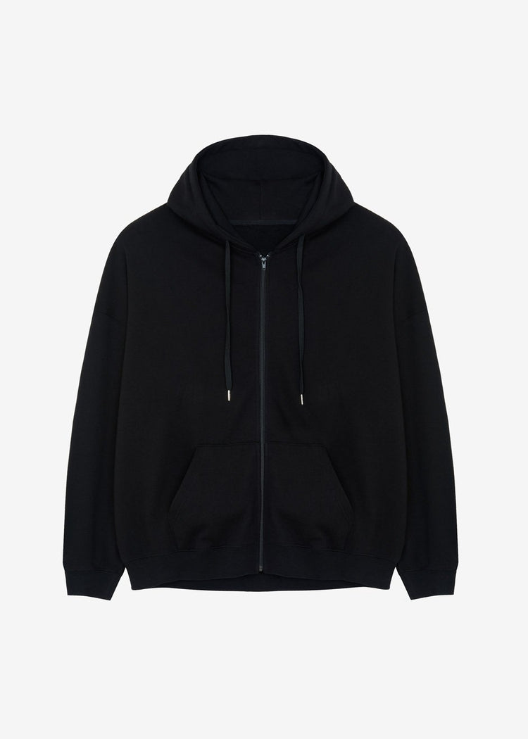 Moana Zip Hoodie - Black Sweatshirt The Frankie Shop