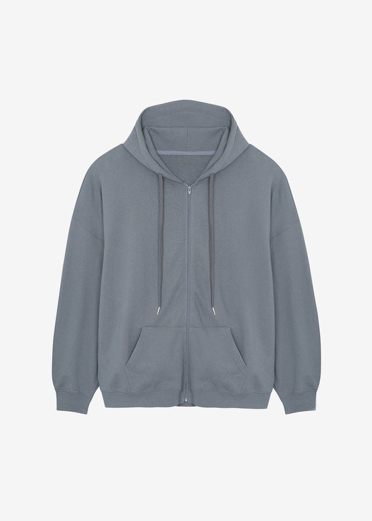 Moana Zip Hoodie - Charcoal Sweatshirt The Frankie Shop