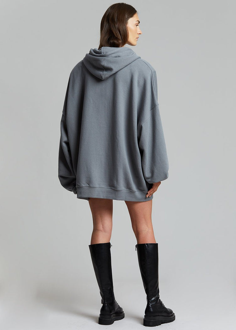 Moana Zip Hoodie - Charcoal Sweatshirt The Frankie Shop