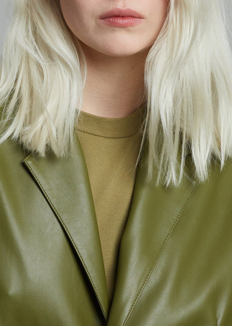 Olympia Blazer - Bright Olive Blazer The Frankie Shop