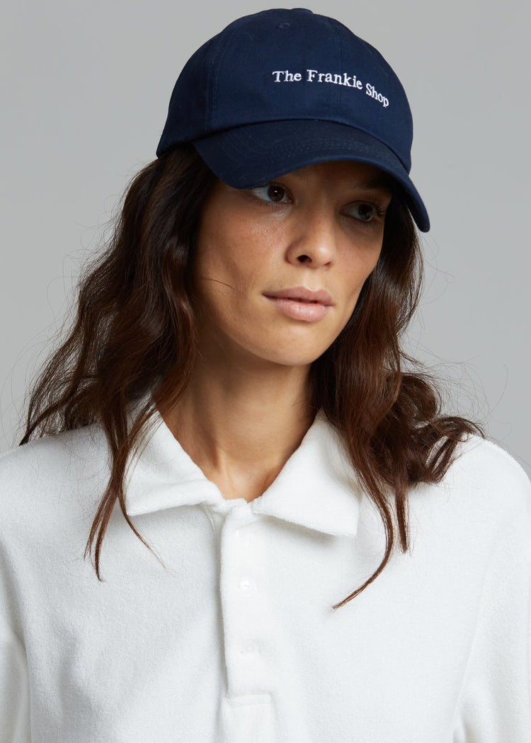 Summer Baseball Hat - Navy Hat The Frankie Shop