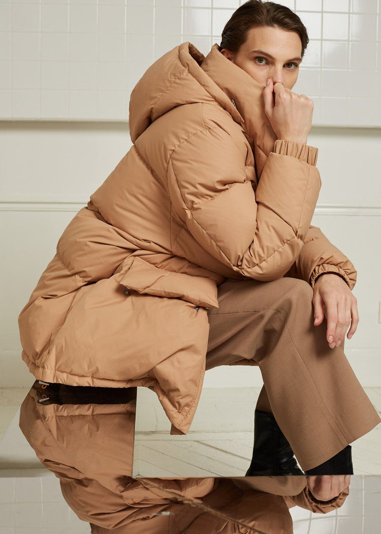 Tignes Long Puffer - Dijon Coat The Frankie Shop