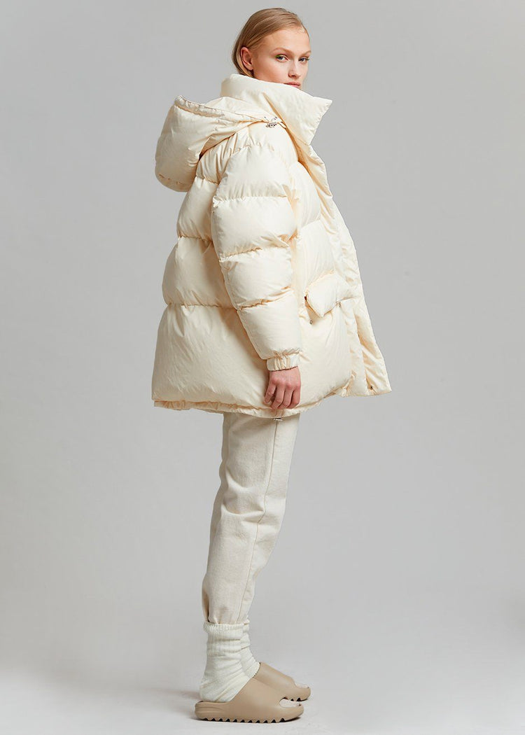 Tignes Long Puffer - Ivory Coat The Frankie Shop