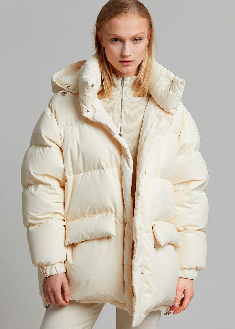 Tignes Long Puffer - Ivory Coat The Frankie Shop
