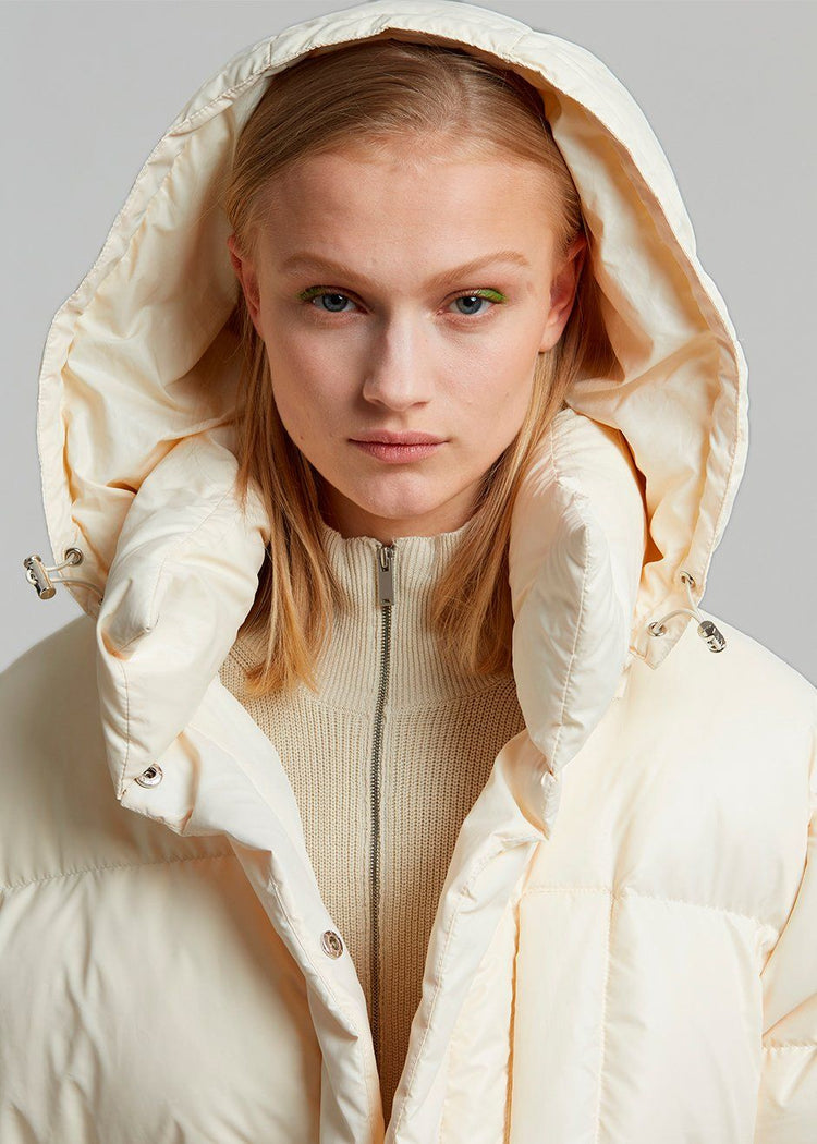 Tignes Long Puffer - Ivory Coat The Frankie Shop