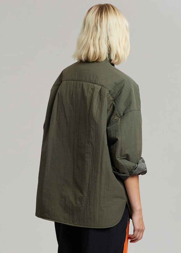 Tove Shirt Jacket - Khaki Jacket The Frankie Shop