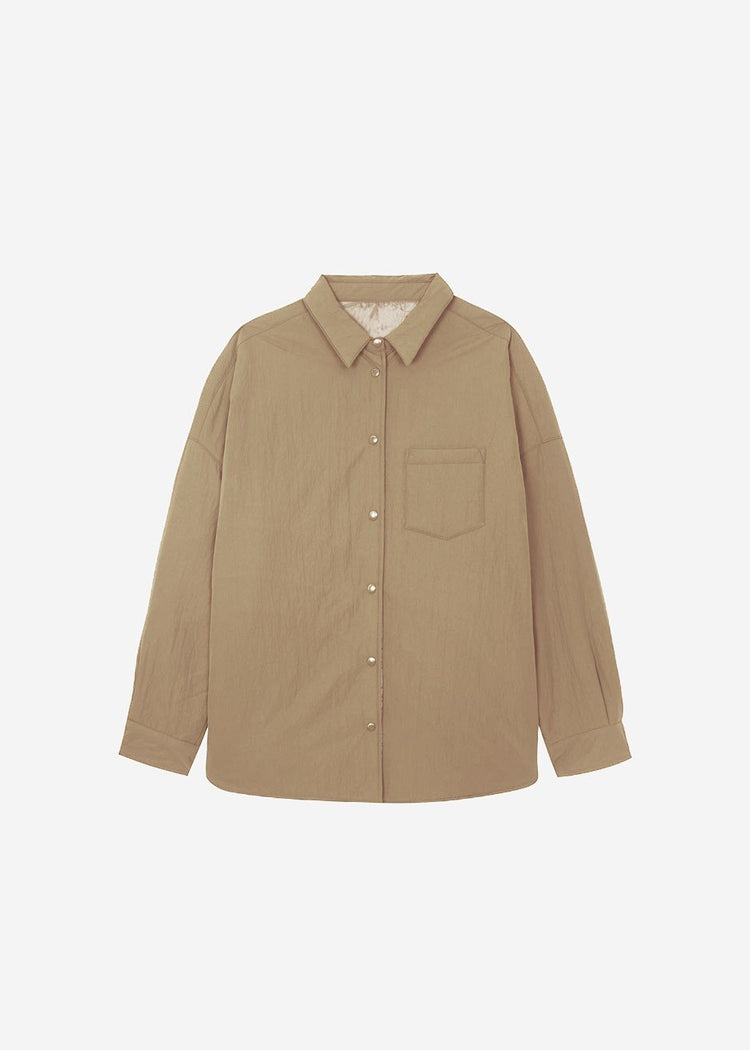 Tove Shirt Jacket - Natural Jacket The Frankie Shop