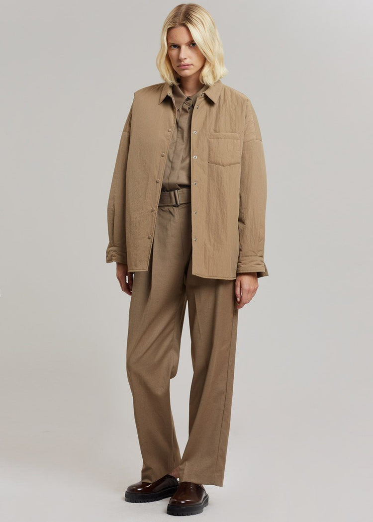 Tove Shirt Jacket - Natural Jacket The Frankie Shop