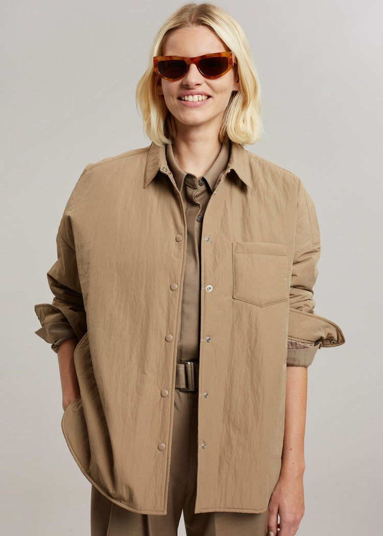 Tove Shirt Jacket - Natural Jacket The Frankie Shop