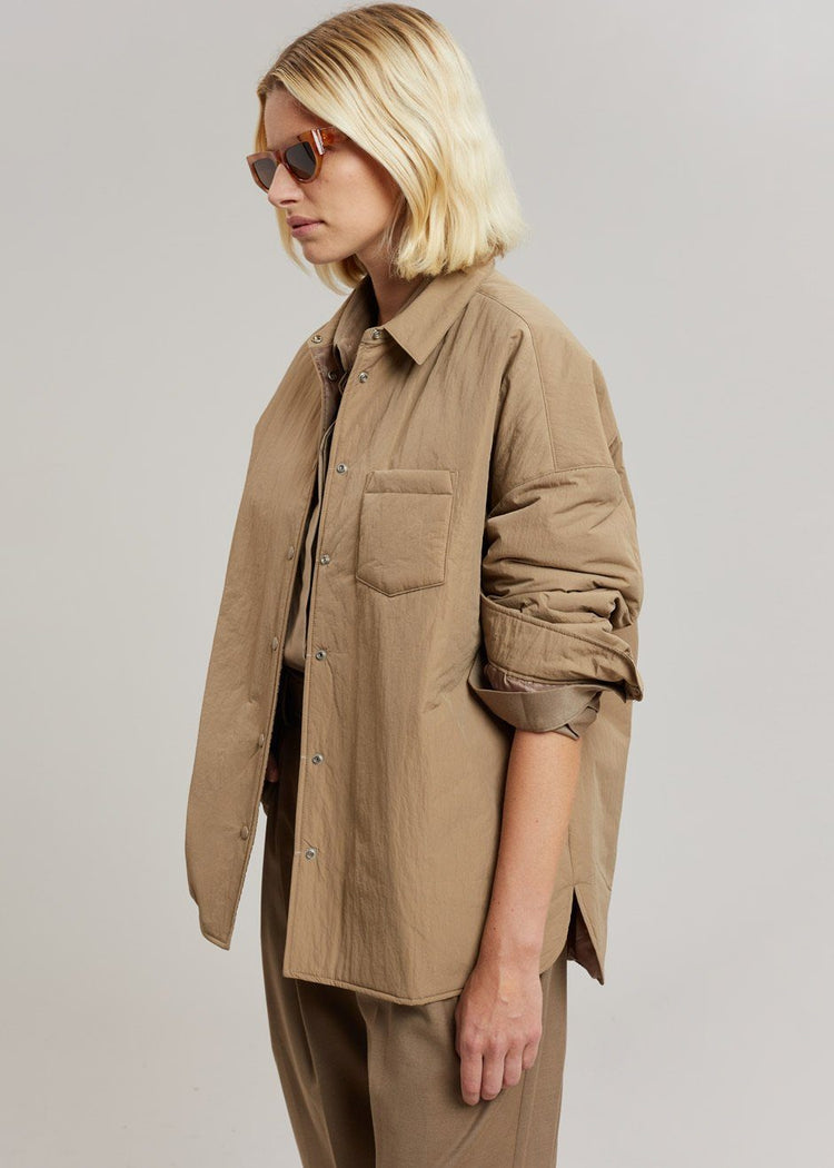 Tove Shirt Jacket - Natural Jacket The Frankie Shop