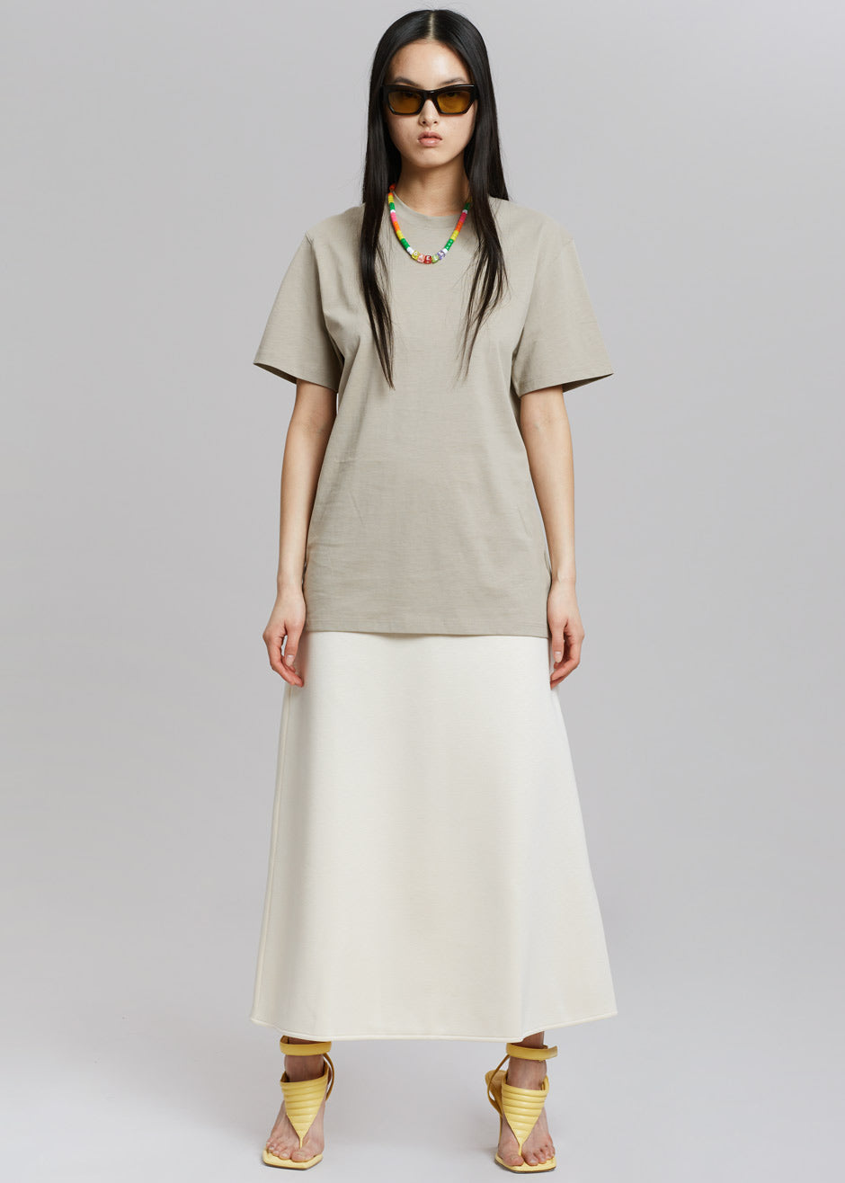 Azaro Tee - Beige top The Frankie Shop