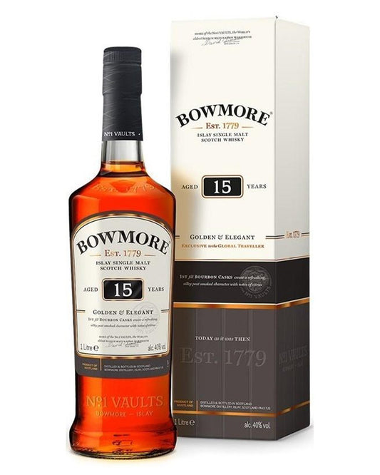 Whisky Bowmore 15 ans d'âge, 70 cl