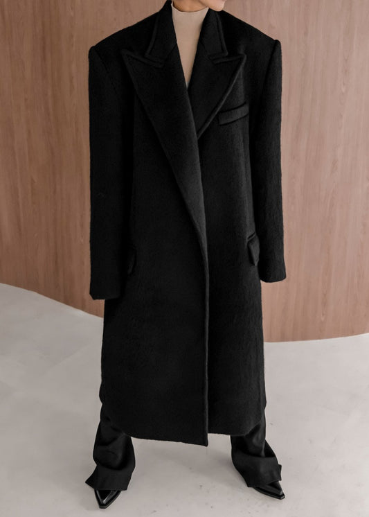 Manteau oversize John - Noir