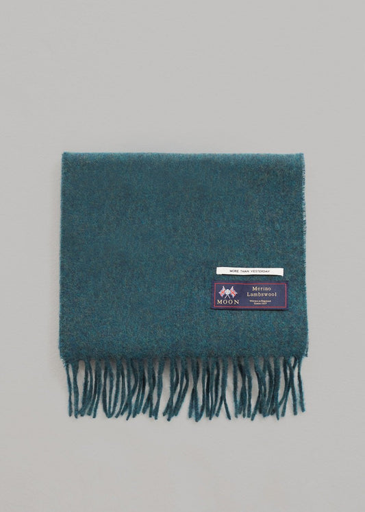 Écharpe en laine Nieves - Bleu sarcelle profond