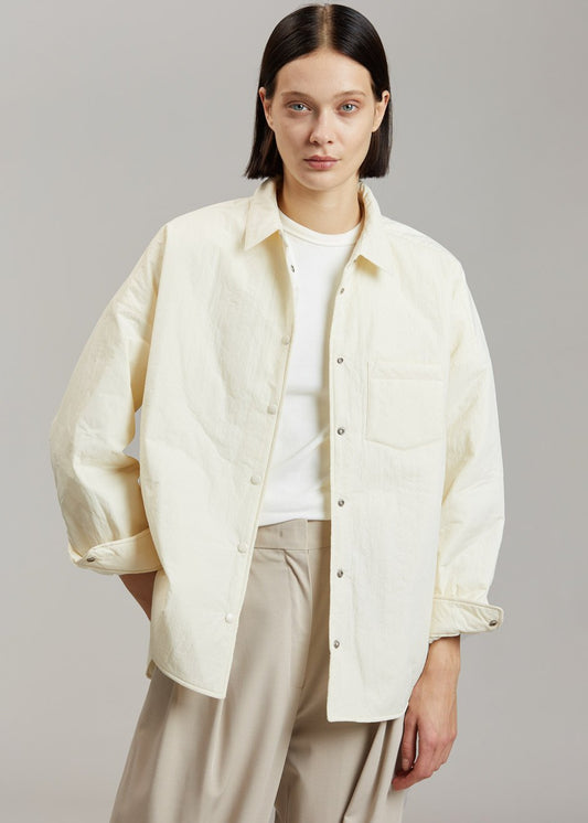 Chemise matelassée Tove - Crème