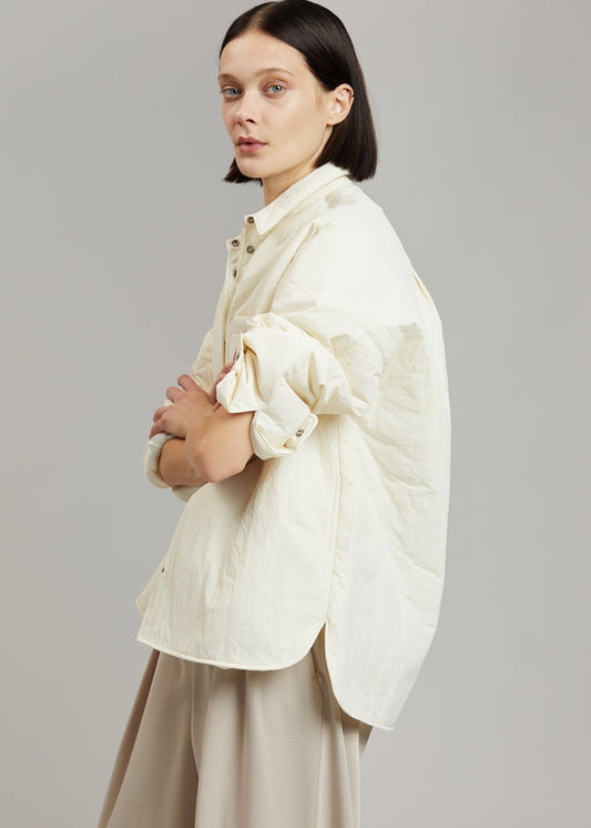 Chemise matelassée Tove - Crème