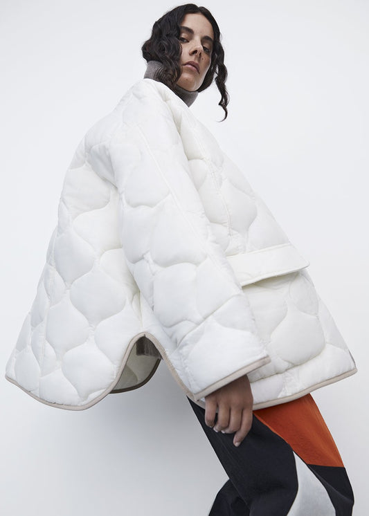 Veste matelassée Teddy - Ivoire/Argile