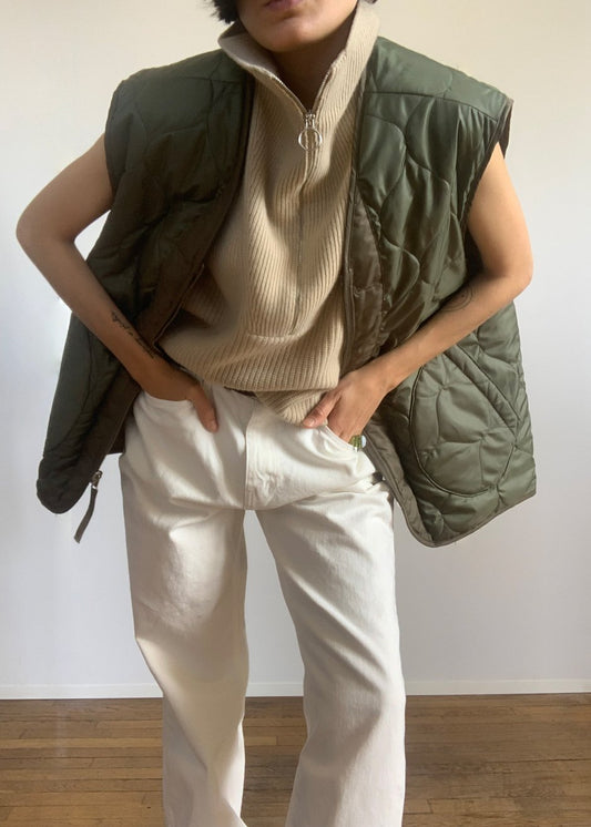 Gilet réversible Gaby - Olive