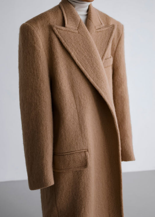 Manteau oversize John - Camel