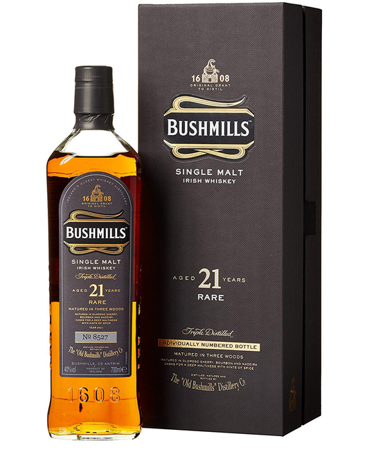 Whisky Bushmills 21 ans d'âge, 70 cl