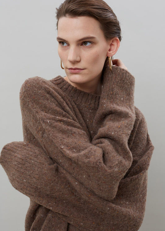 Abel Speckle Sweater - Brown Sweater breathe