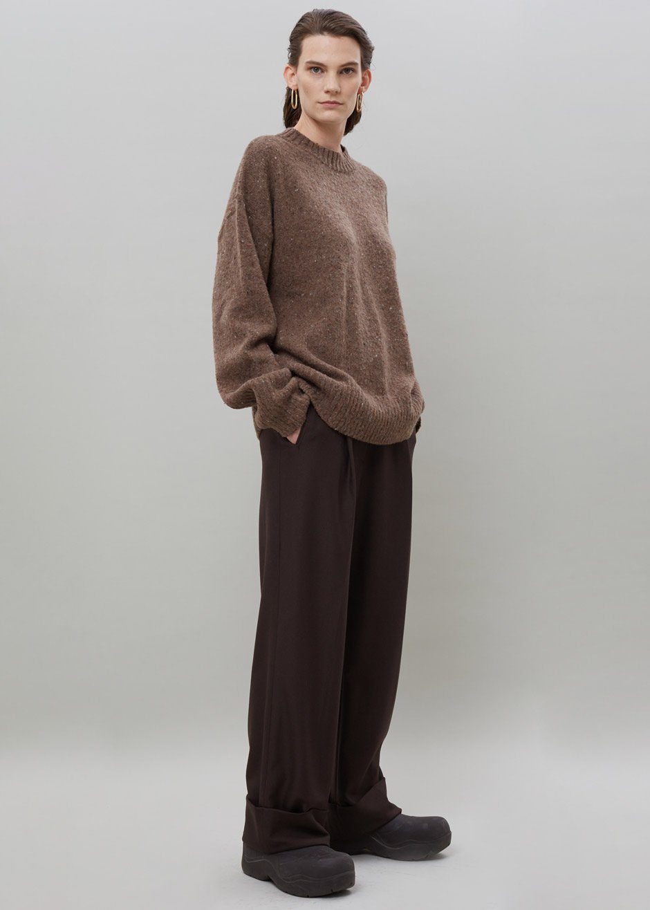 Abel Speckle Sweater - Brown Sweater breathe
