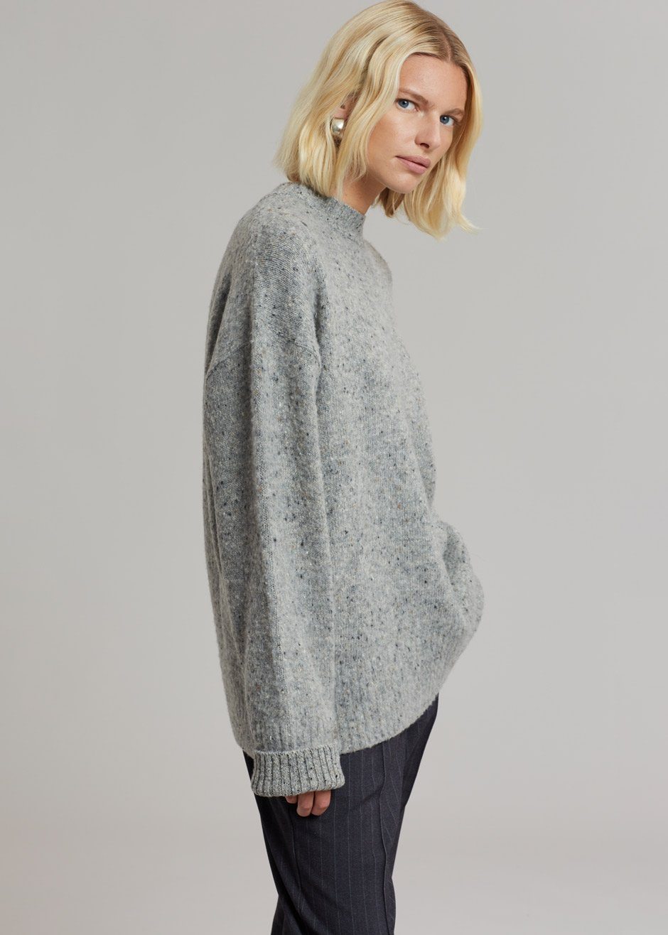 Abel Speckle Sweater - Grey Sweater breathe