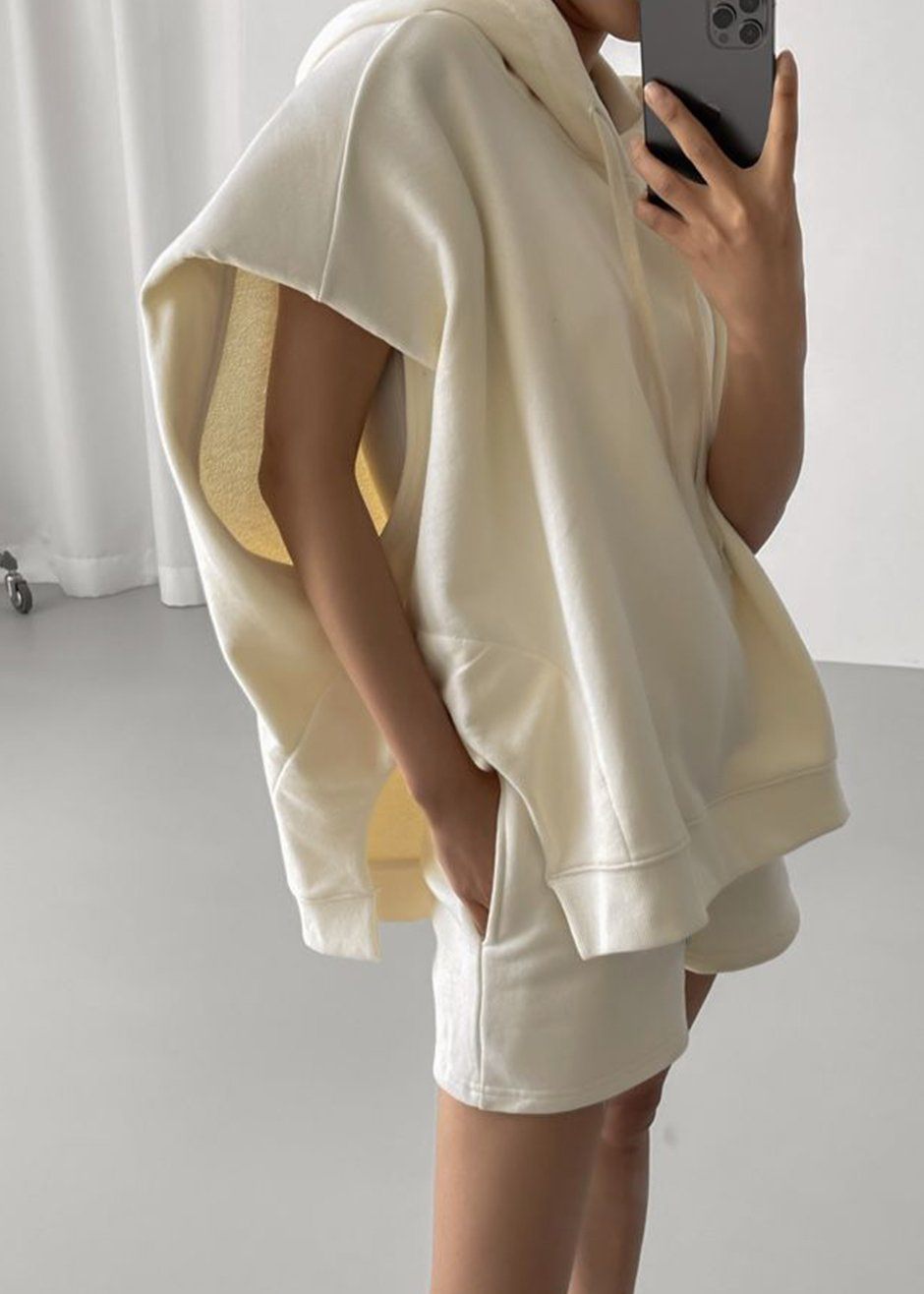 Alex Summer Hoodie - Vanilla Sweatshirt The Frankie Shop