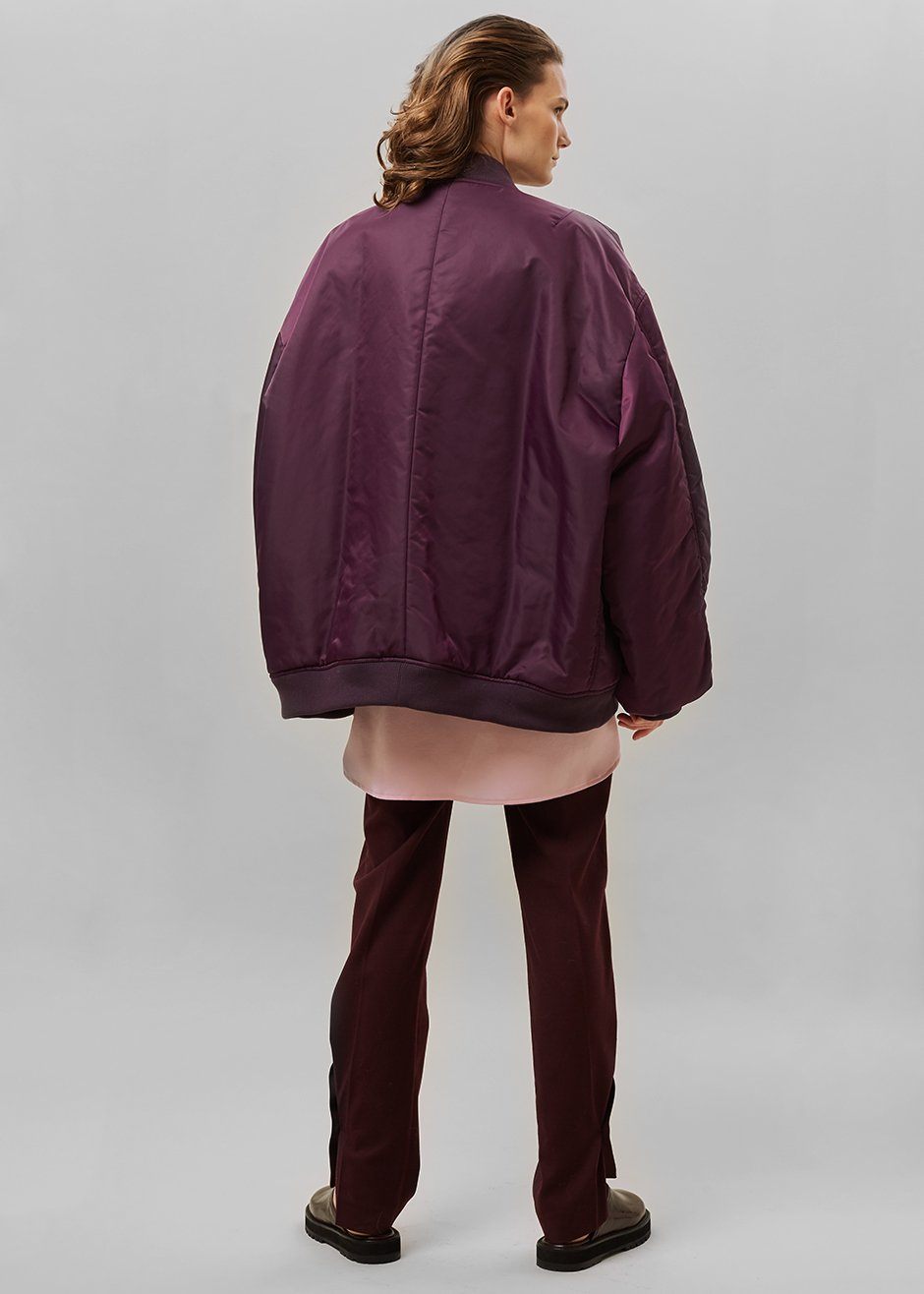 Astra Bomber Jacket - Royal Purple Jacket The Frankie Shop