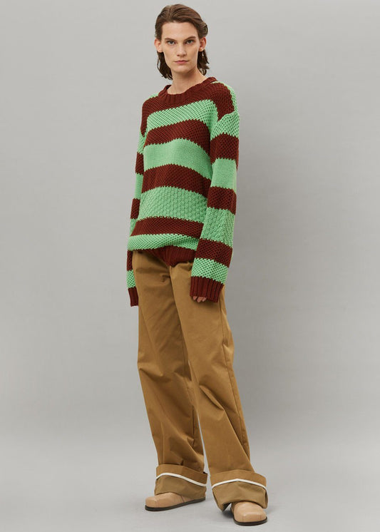 Banks Sweater - Brown/Green Sweater The Frankie Shop