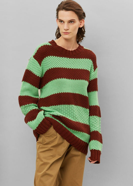 Banks Sweater - Brown/Green Sweater The Frankie Shop