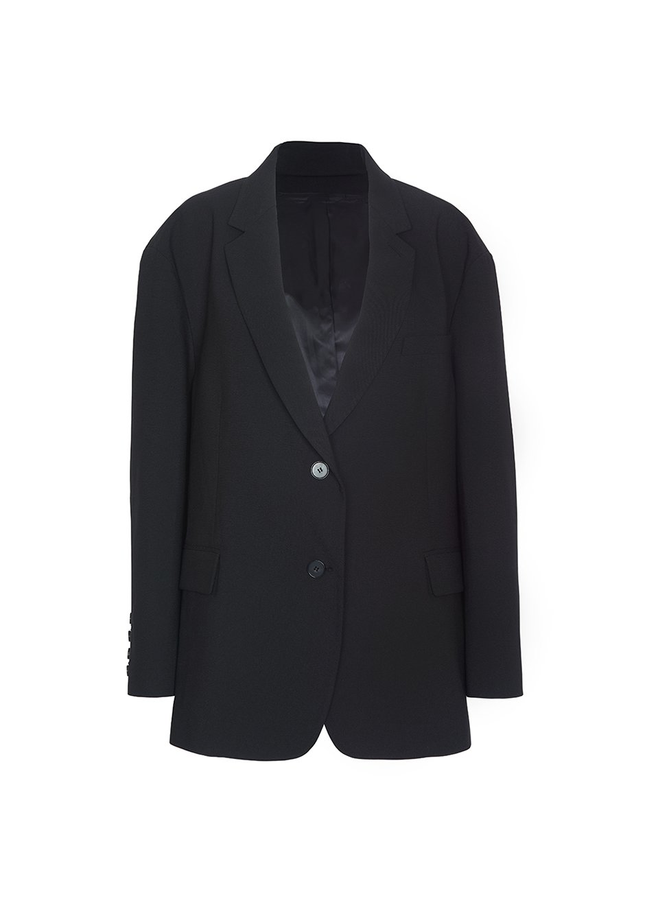 Black Oversized Boyfriend's Blazer Blazer Blossom