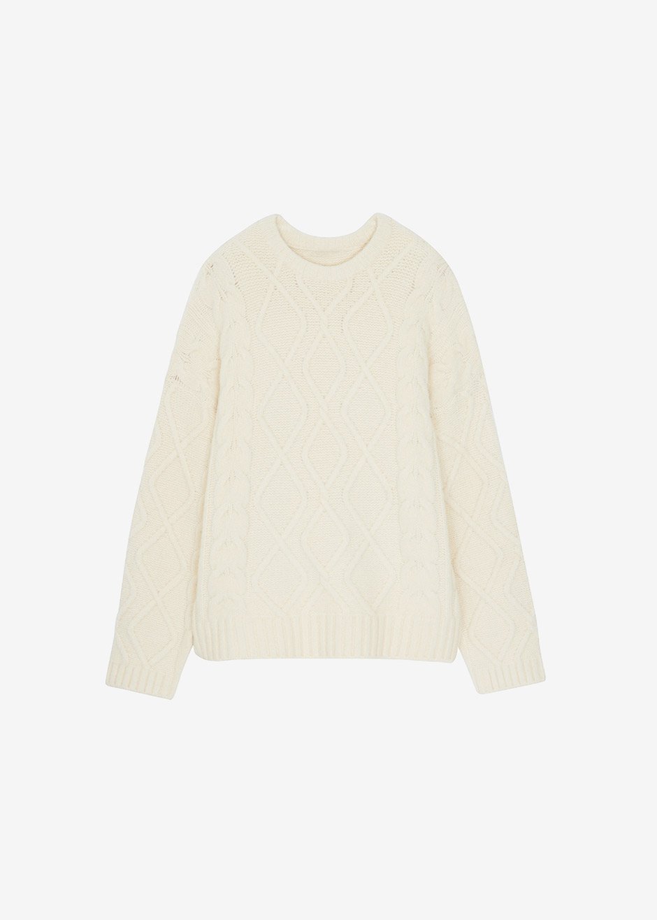 Eira Sweater - Cream Sweater The Frankie Shop