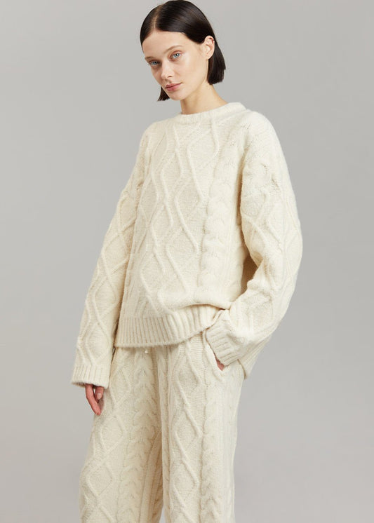 Eira Sweater - Cream Sweater The Frankie Shop