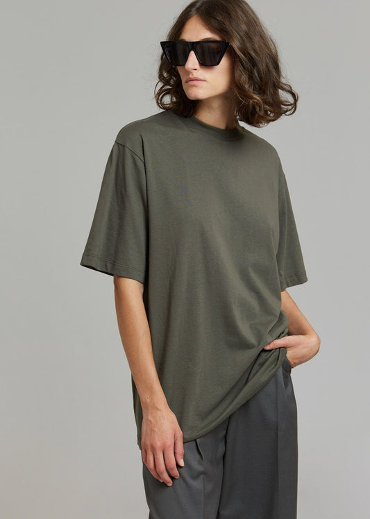 Evora Tee - Olive top The Frankie Shop