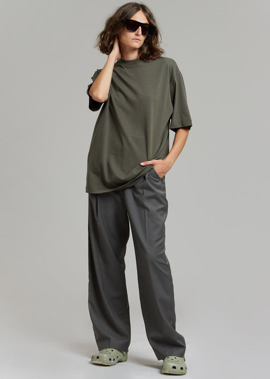 Evora Tee - Olive top The Frankie Shop