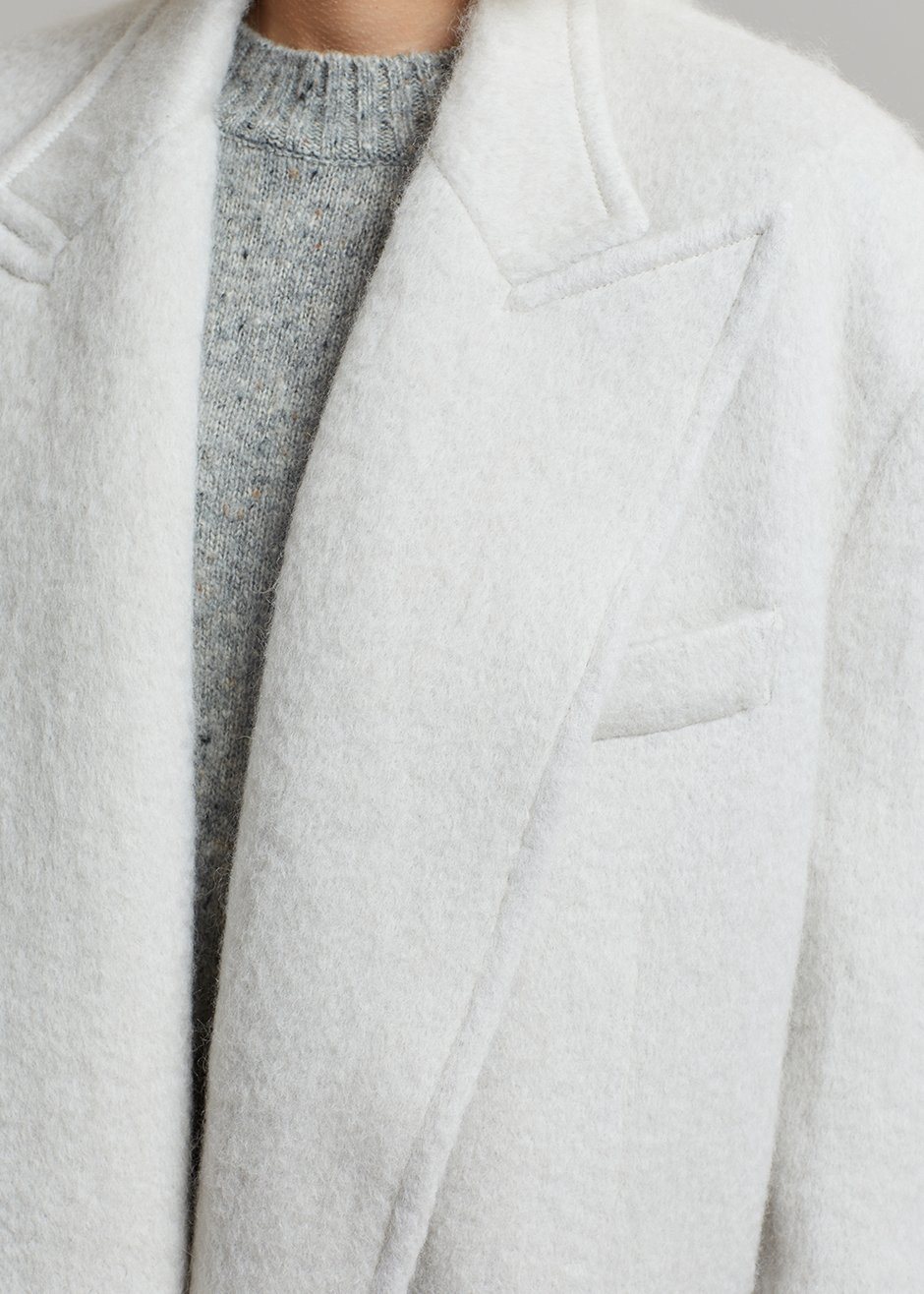 John Oversized Coat - Birch Coat The Frankie Shop