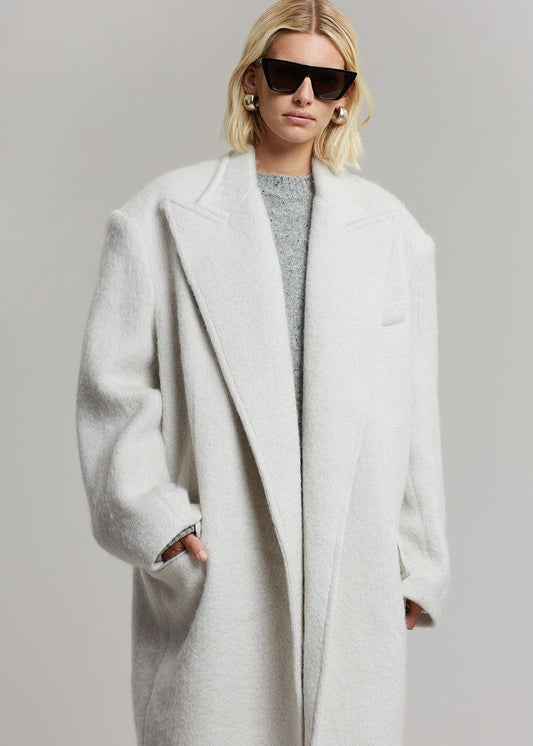 John Oversized Coat - Birch Coat The Frankie Shop