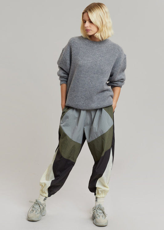 Kahlo Joggers - Green Combo Pants Black Fuchsia