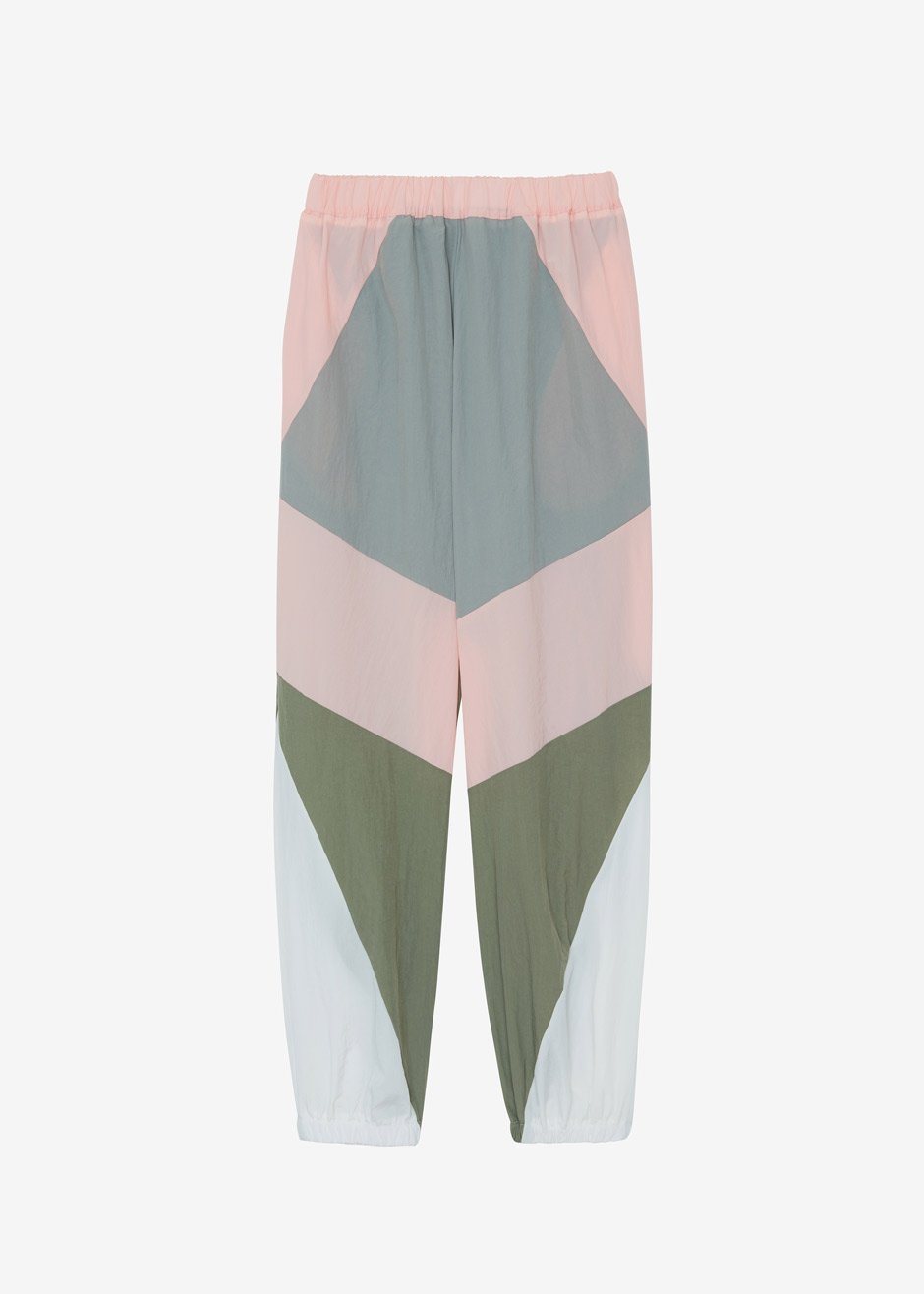 Kahlo Joggers - Pink Combo Pants Black Fuchsia